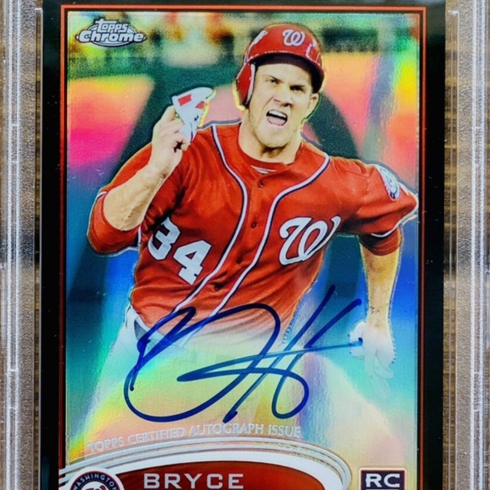 Topps Chrome Autograph Bryce Harper psa 10 rookie rc 2012 /100 $$